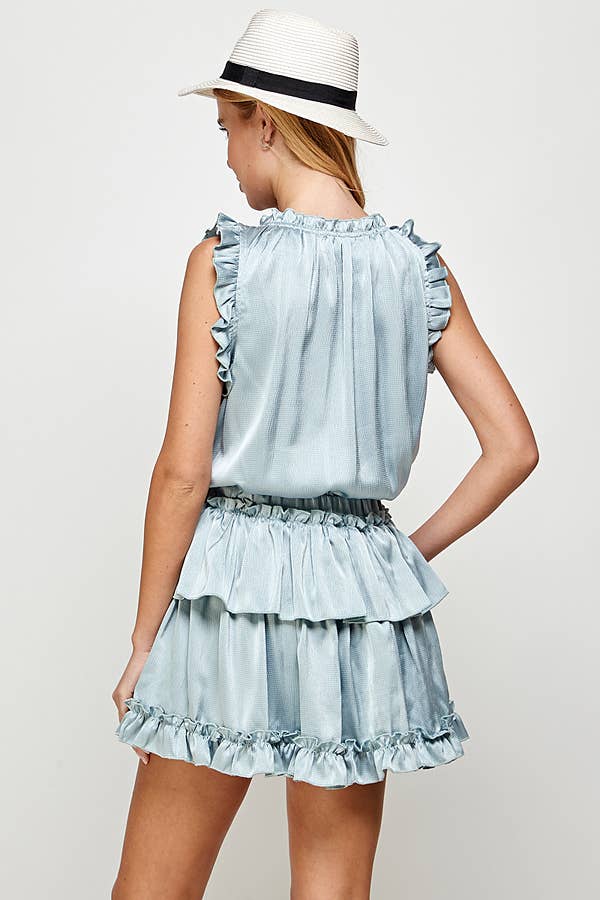Whimsical Ruffle Mini Dress for Women 5178IMD