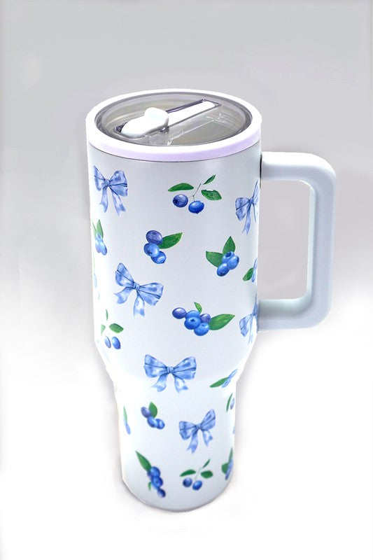 40oz Spill Free Stainless Steel Vacuum Tumbler