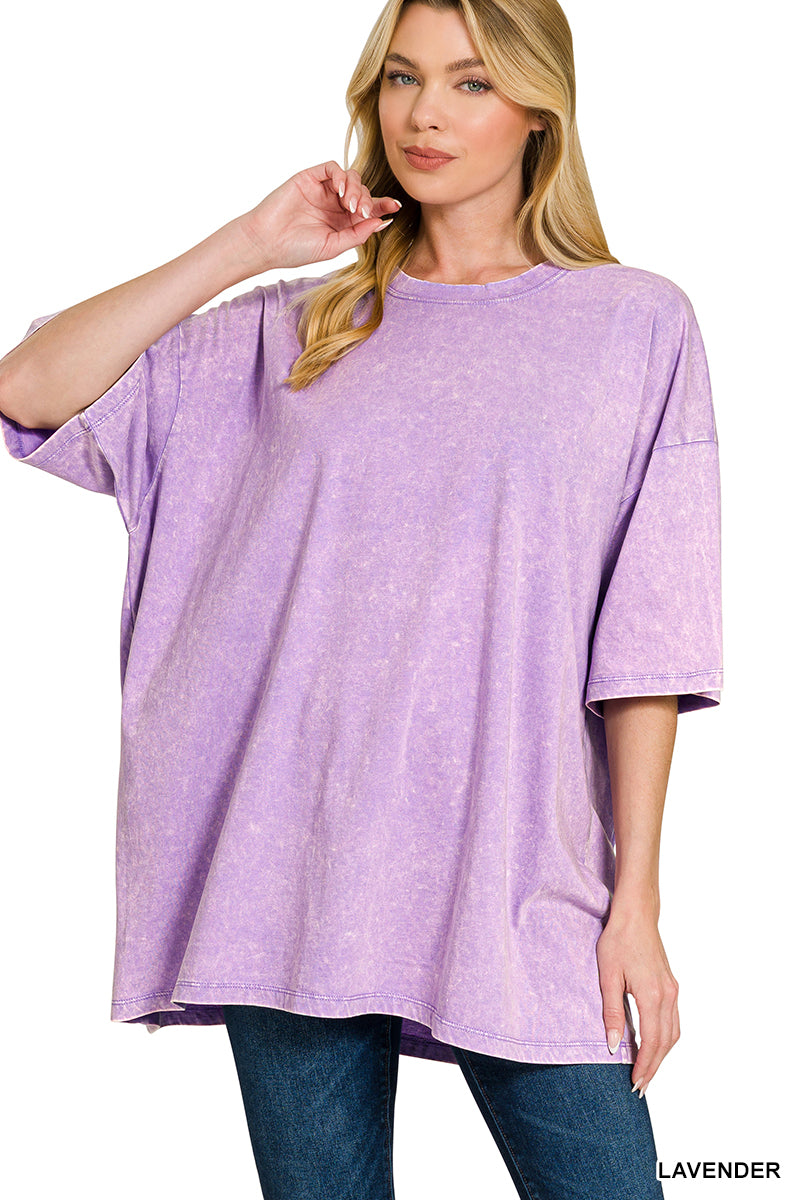 Acid Wash Boyfriend Tee
