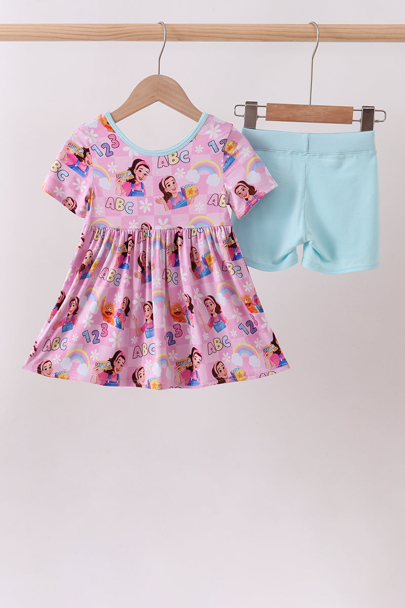 Pink Character Bamboo Set