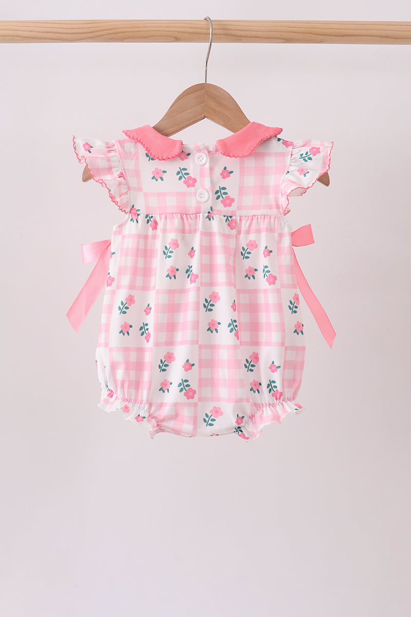 Pink Floral Ruffle Bubble