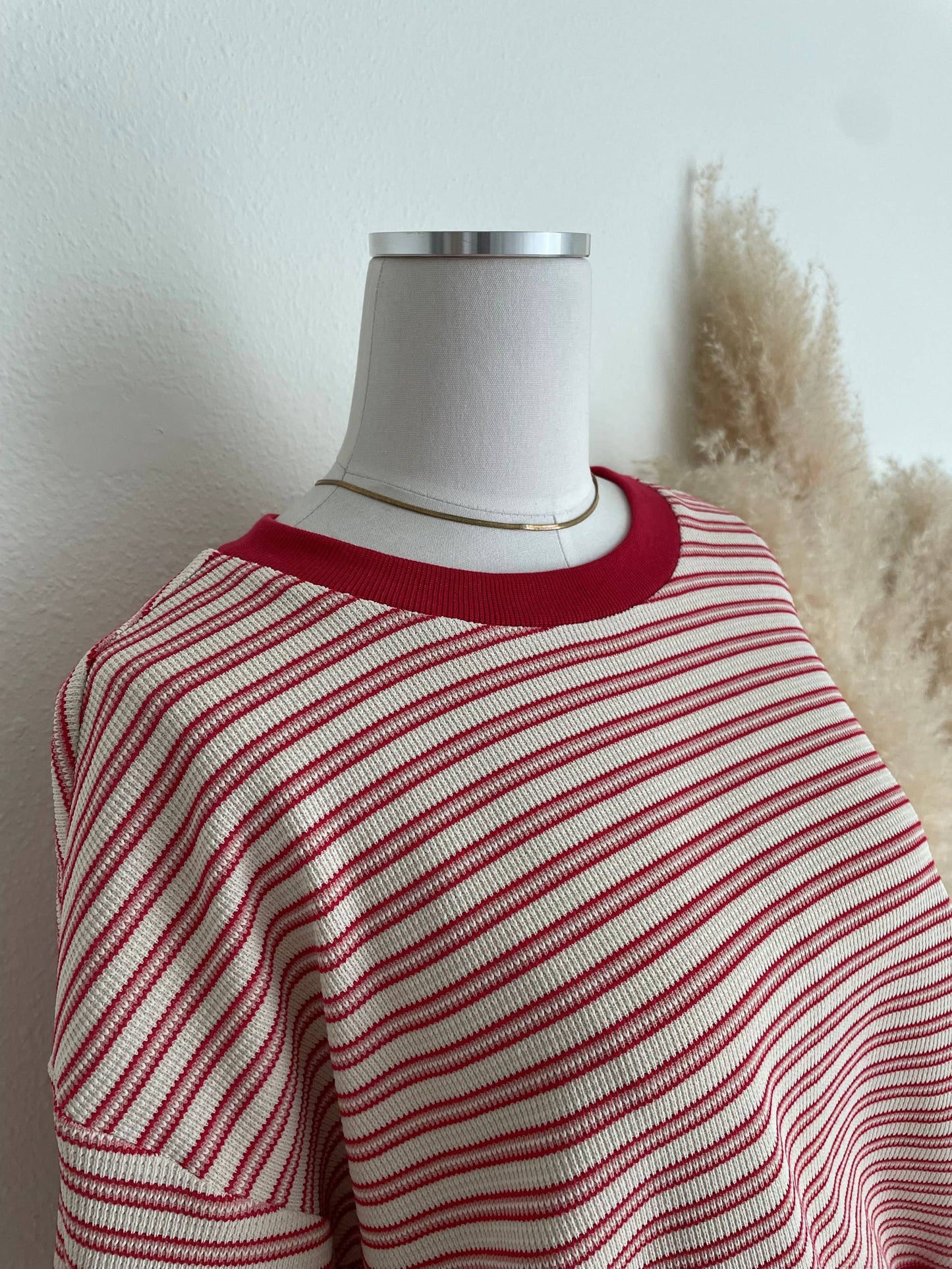 SHORT SLEEVE STRIPED TOP AND SHORTS SET