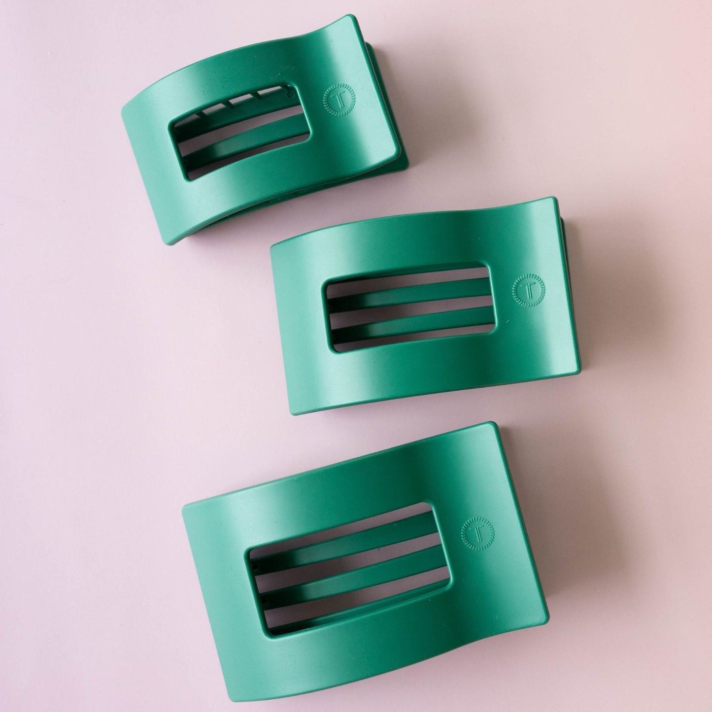 Fir Real Small Flat Rectangle Hair Clip
