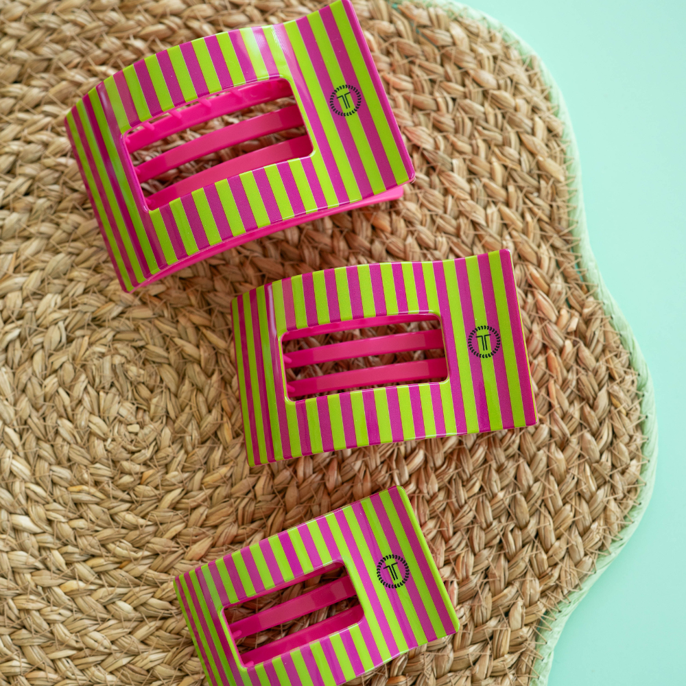 Summer Crush Large Flat Rectangle Hair Clip