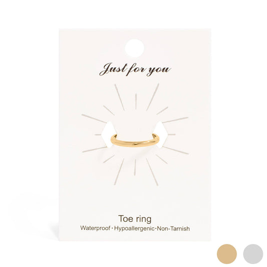 18K Gold PVD Stainless Steel Minimalist Toe Ring