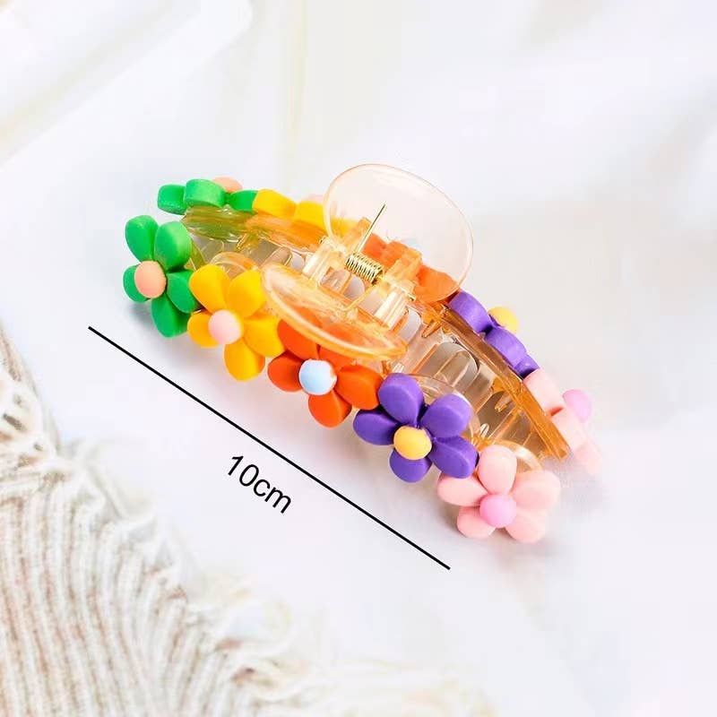 Cute Flower Alligator Style Hair Clips for Women. Daisy Hair