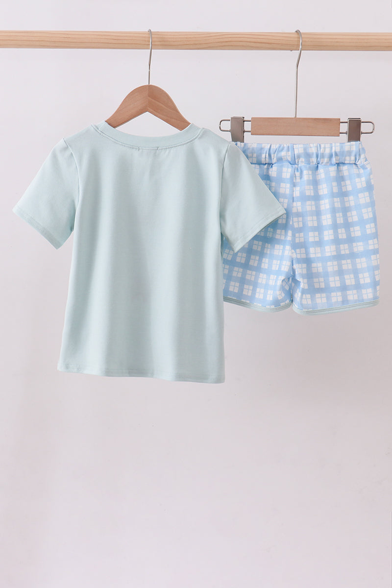 Goose Appliqué Shorts Set