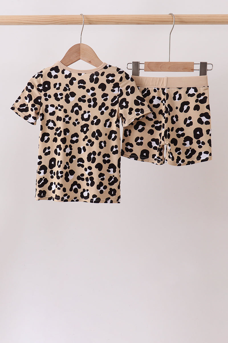 Leopard Bamboo Pajama Set