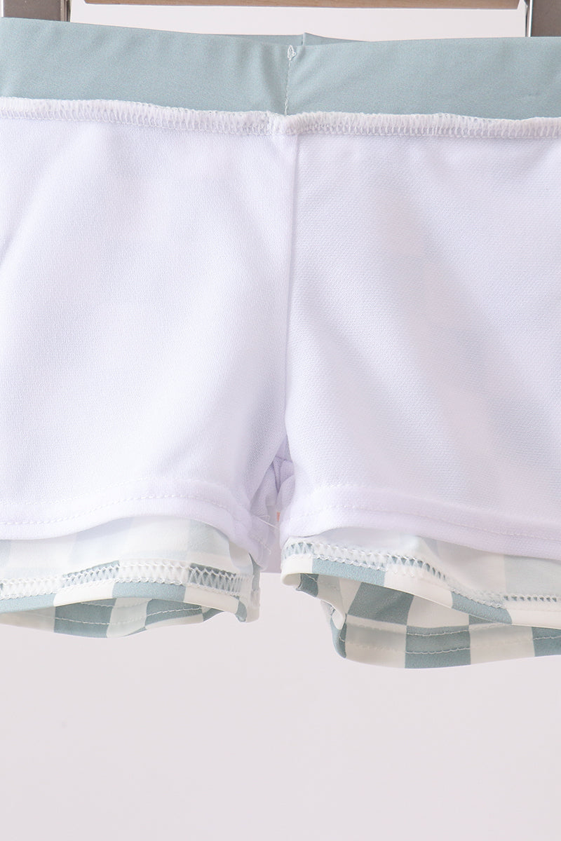 Sage Checker UPF Swim Trunks