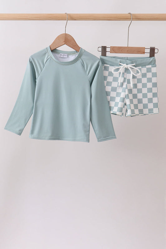 Sage Checker UPF Rashguard set