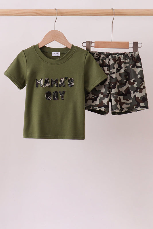 Mama's Boy Applique Set