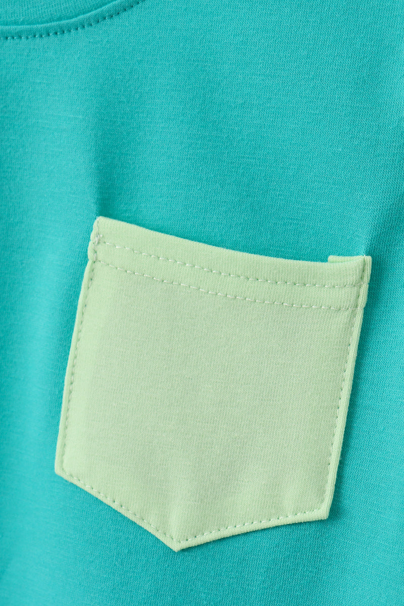 Blue Colorblock Set
