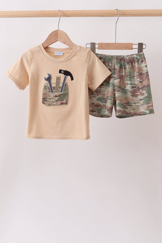 Khaki Toolbox Applique Set