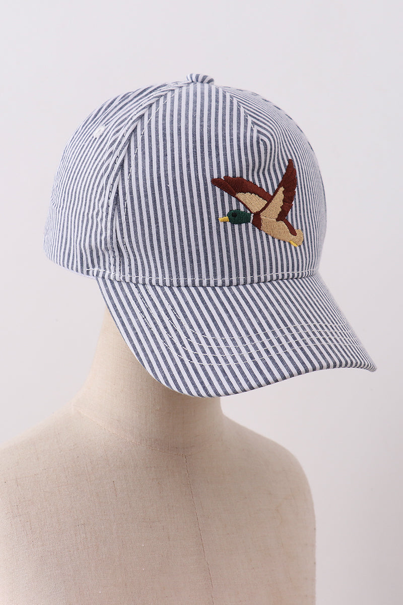 Mallard Embroidered Seersucker Cap