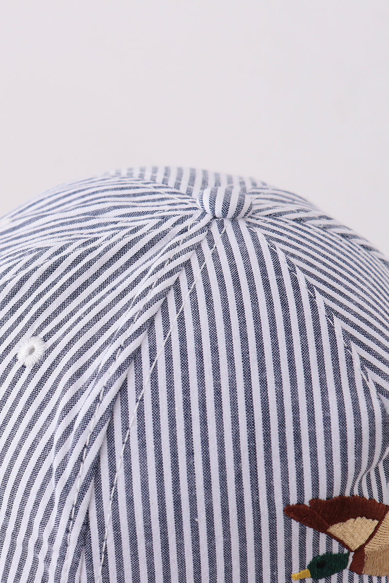 Mallard Embroidered Seersucker Cap