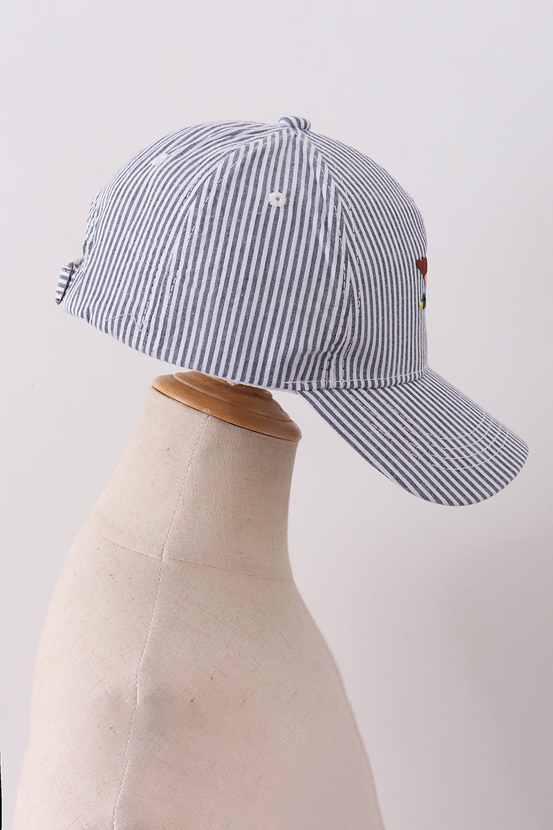 Mallard Embroidered Seersucker Cap