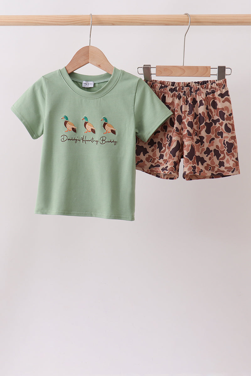 Camo Duck Embroidered Set