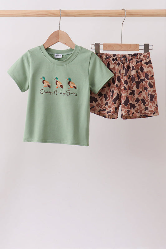 Camo Duck Embroidered Set