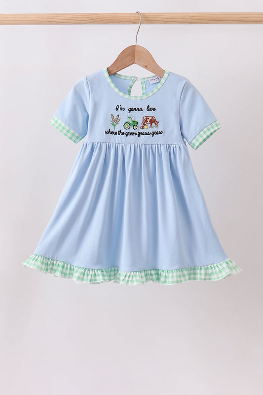 Blue Farm Embroidered Dress