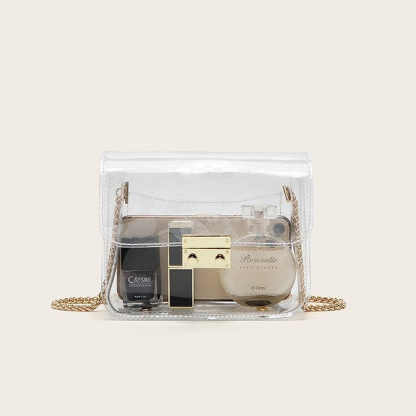See Through Clear Crossbody Bag