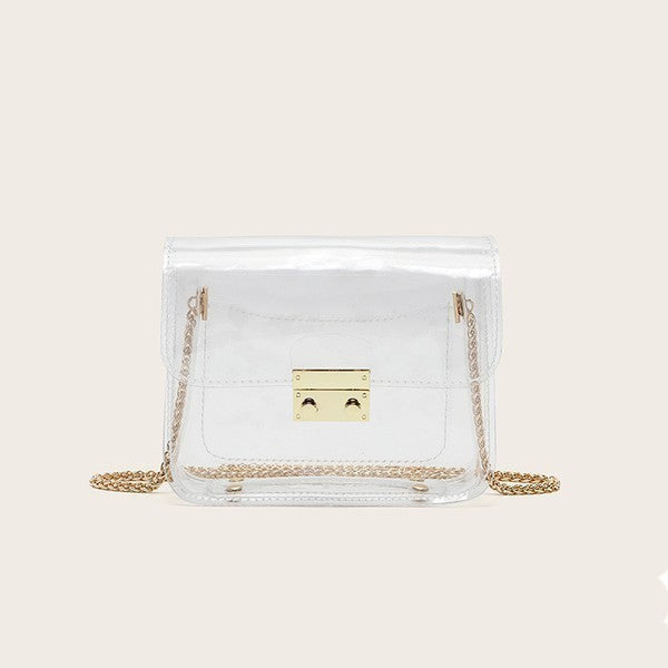 See Through Clear Crossbody Bag