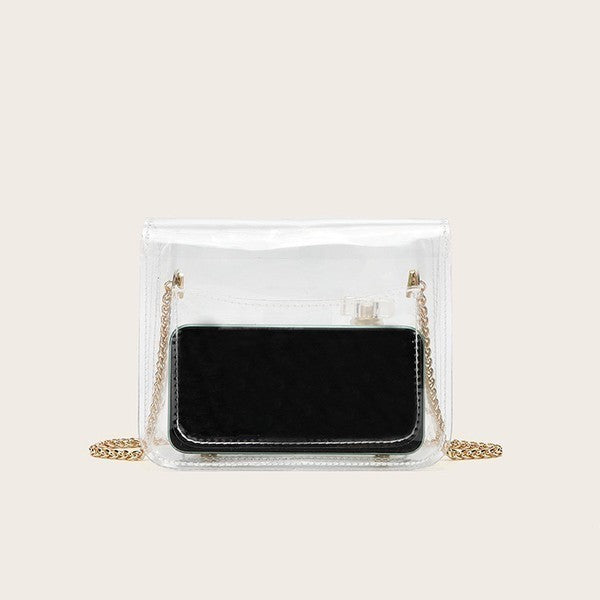See Through Clear Crossbody Bag