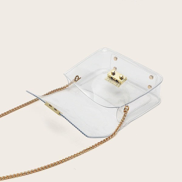 See Through Clear Crossbody Bag