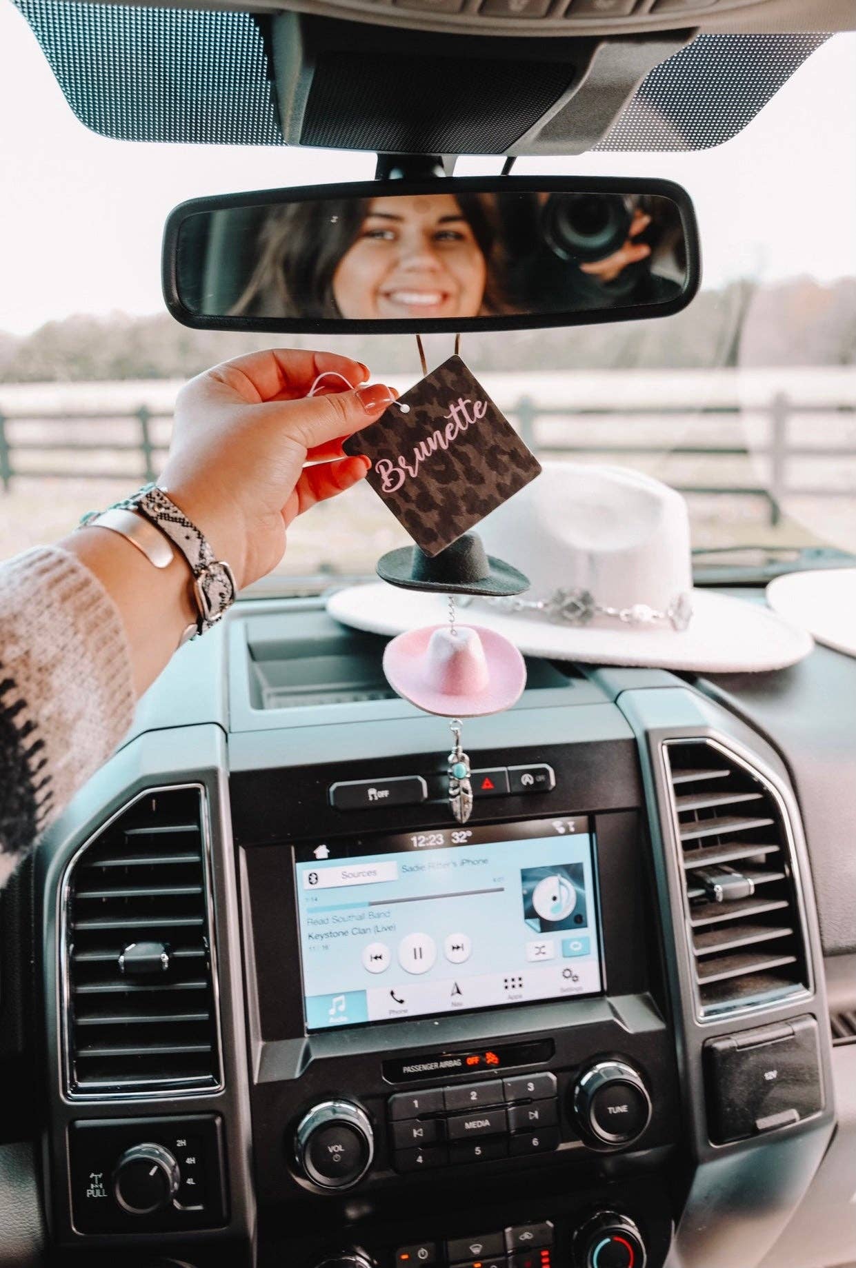 Brunette Car Air Freshener