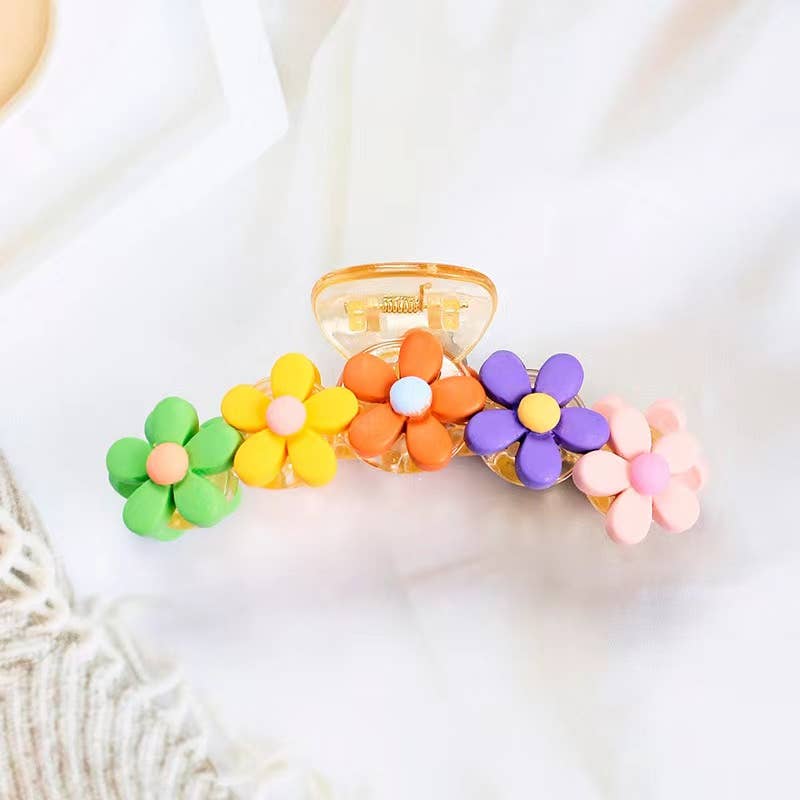 Cute Flower Alligator Style Hair Clips for Women. Daisy Hair