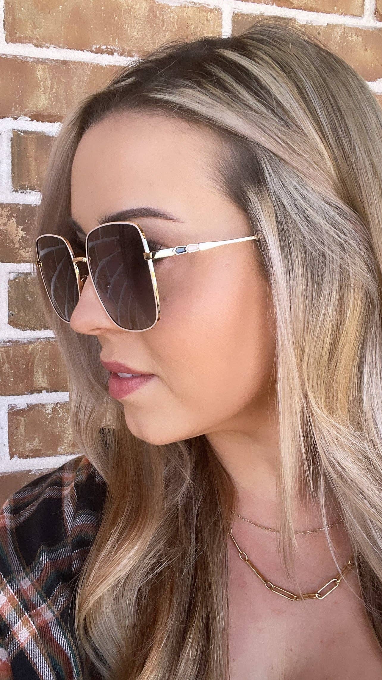 Evie in Black - Women's Large Polarized Square Sunglasses