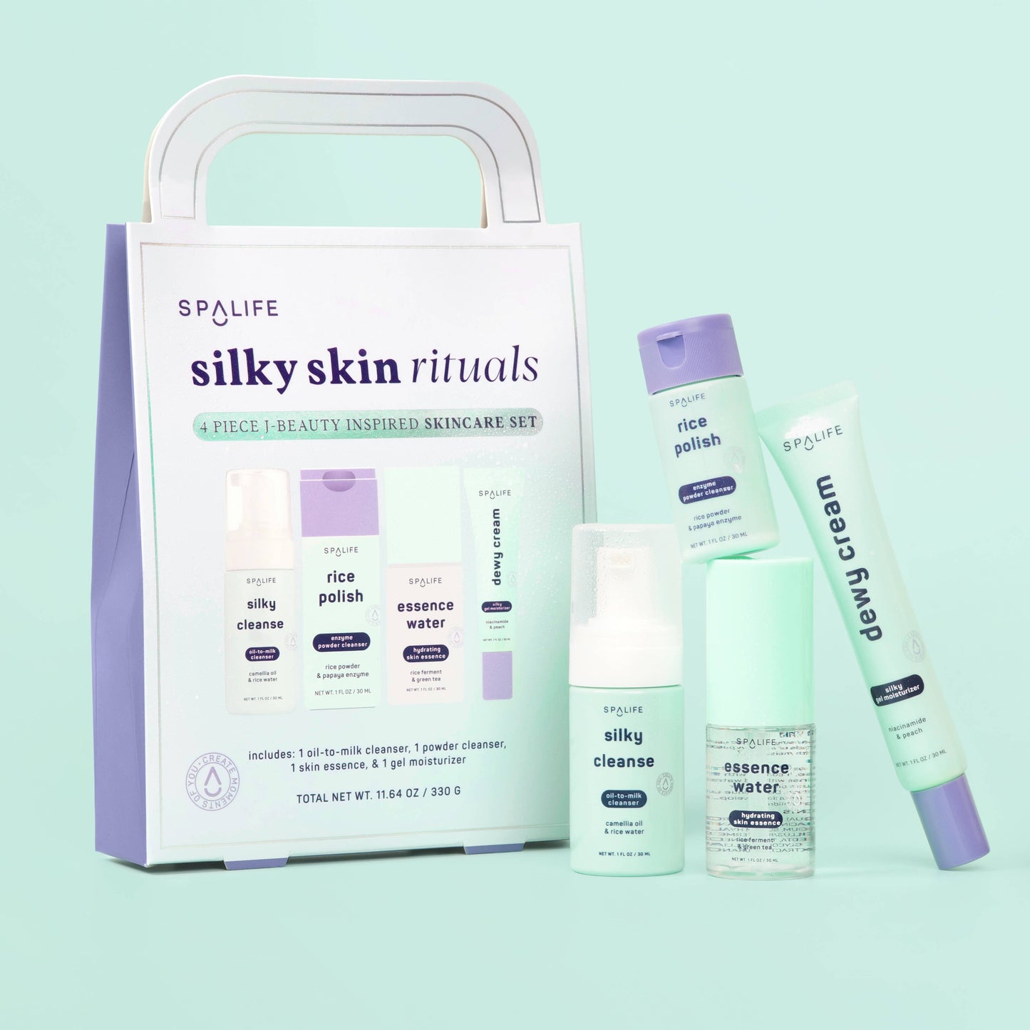 Silky Skin Rituals – 4pc J-Beauty Inspired Skincare Holiday Gift Set
