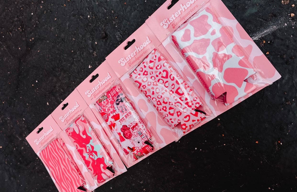 Pink Leopard Tall Coozie 2