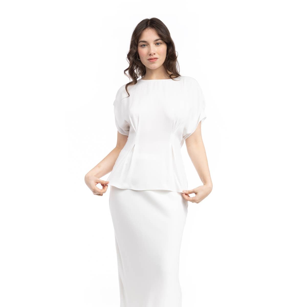Pleated Sleeve Detail Blouse