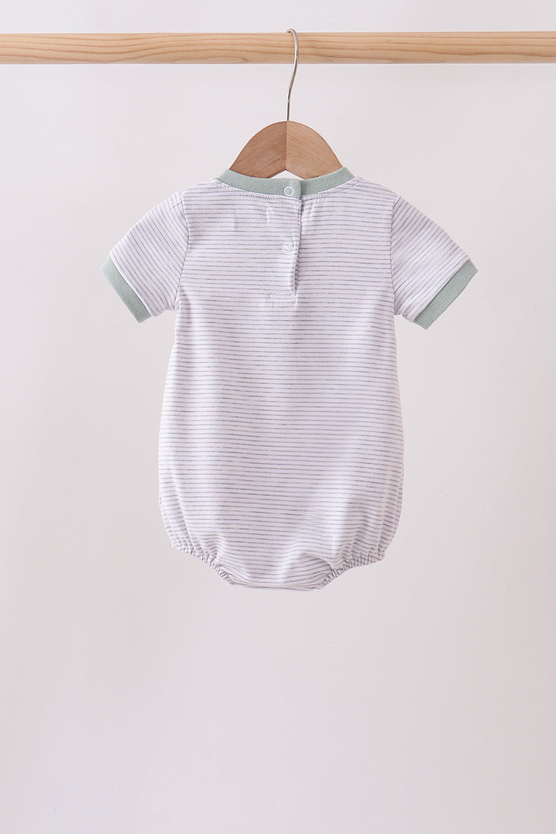 Green vehicle embroidery stripe bubble