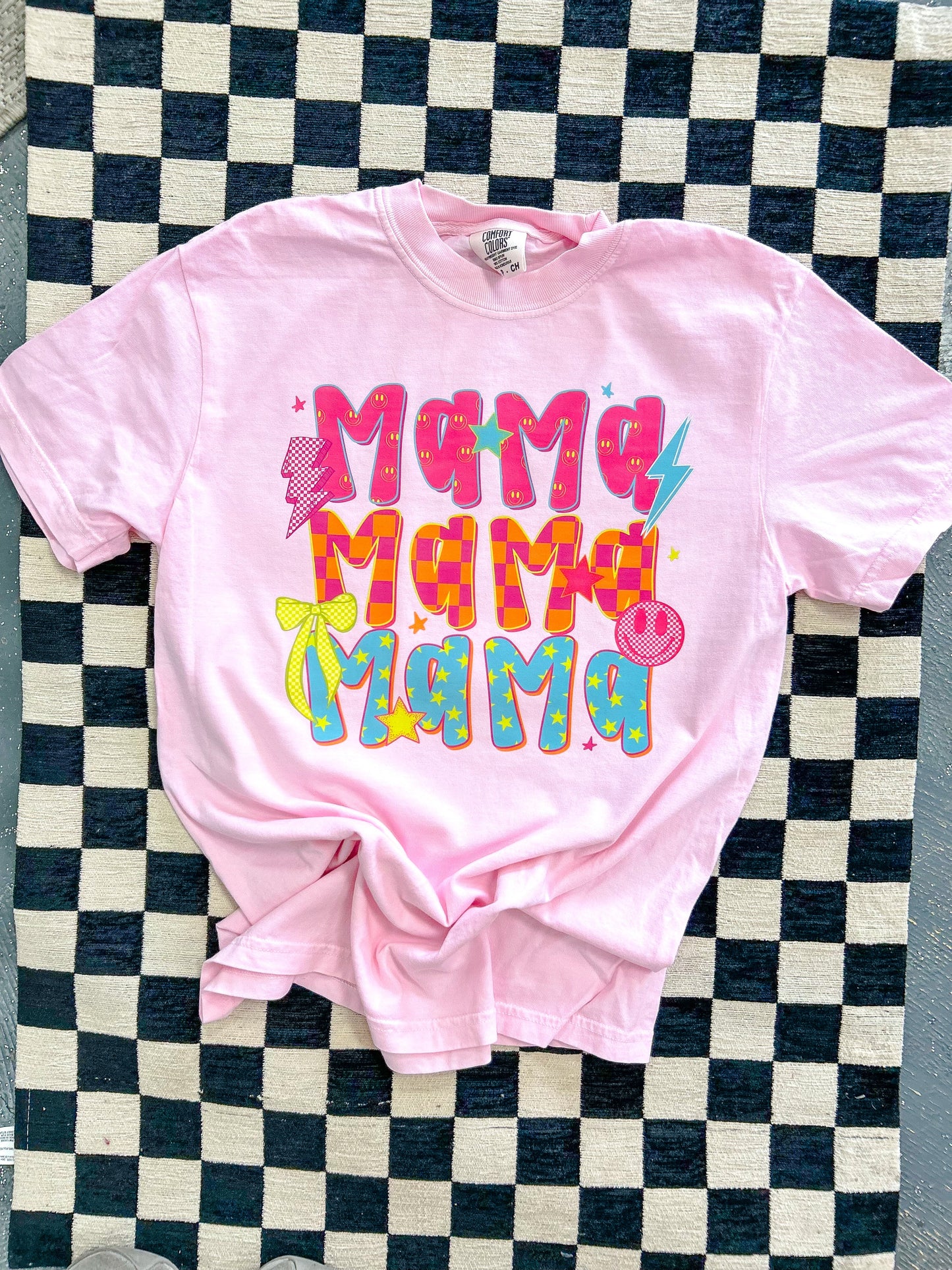 Retro Neon Stacked Mama