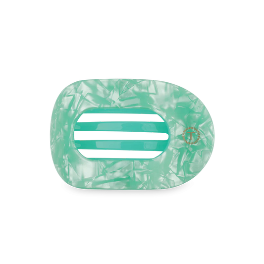 Spring Splash Large Flat Round Hair Clip - Large