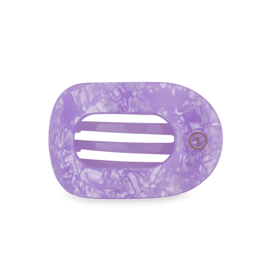 Lavender Mist Large Flat Round Hair Clip - Large