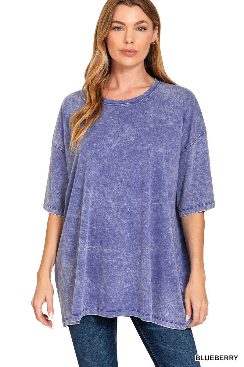 Acid Wash Boyfriend Tee