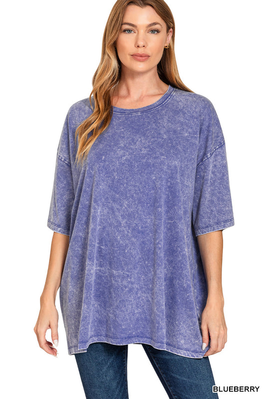 Acid Wash Boyfriend Tee