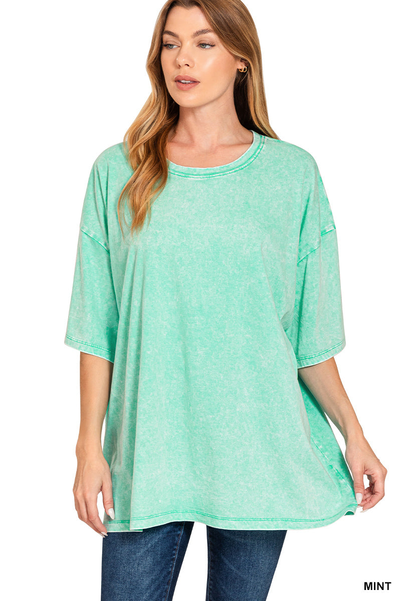 Acid Wash Boyfriend Tee