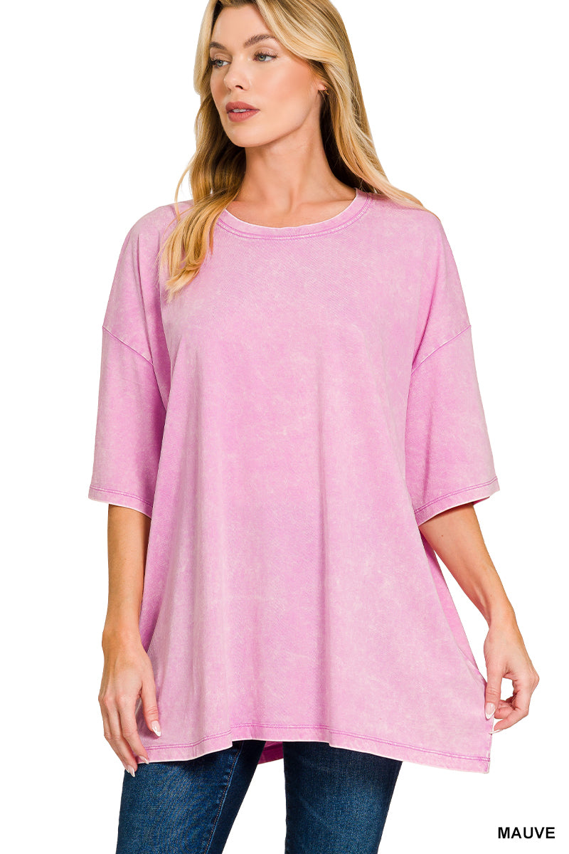 Acid Wash Boyfriend Tee