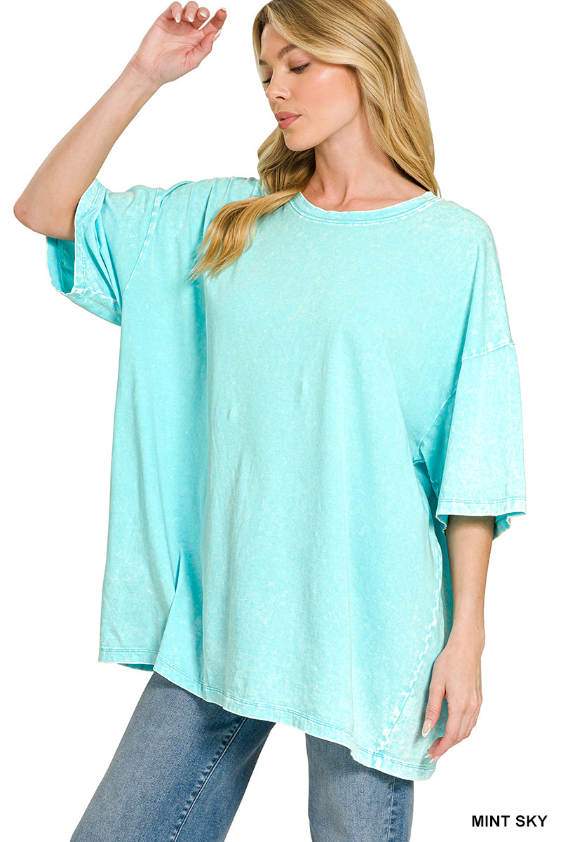 Acid Wash Boyfriend Tee