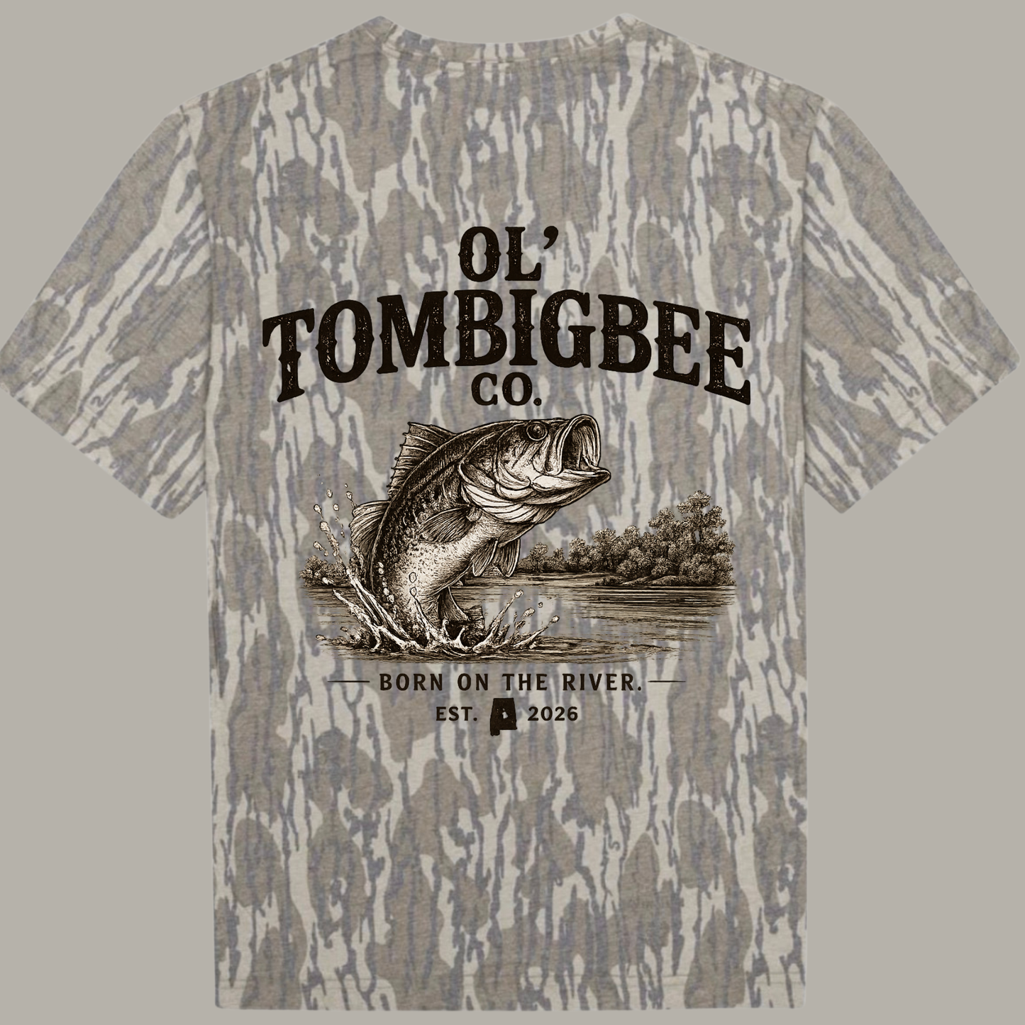 Ol’ Tombigbee Co. Mossy Oak Bass Tee