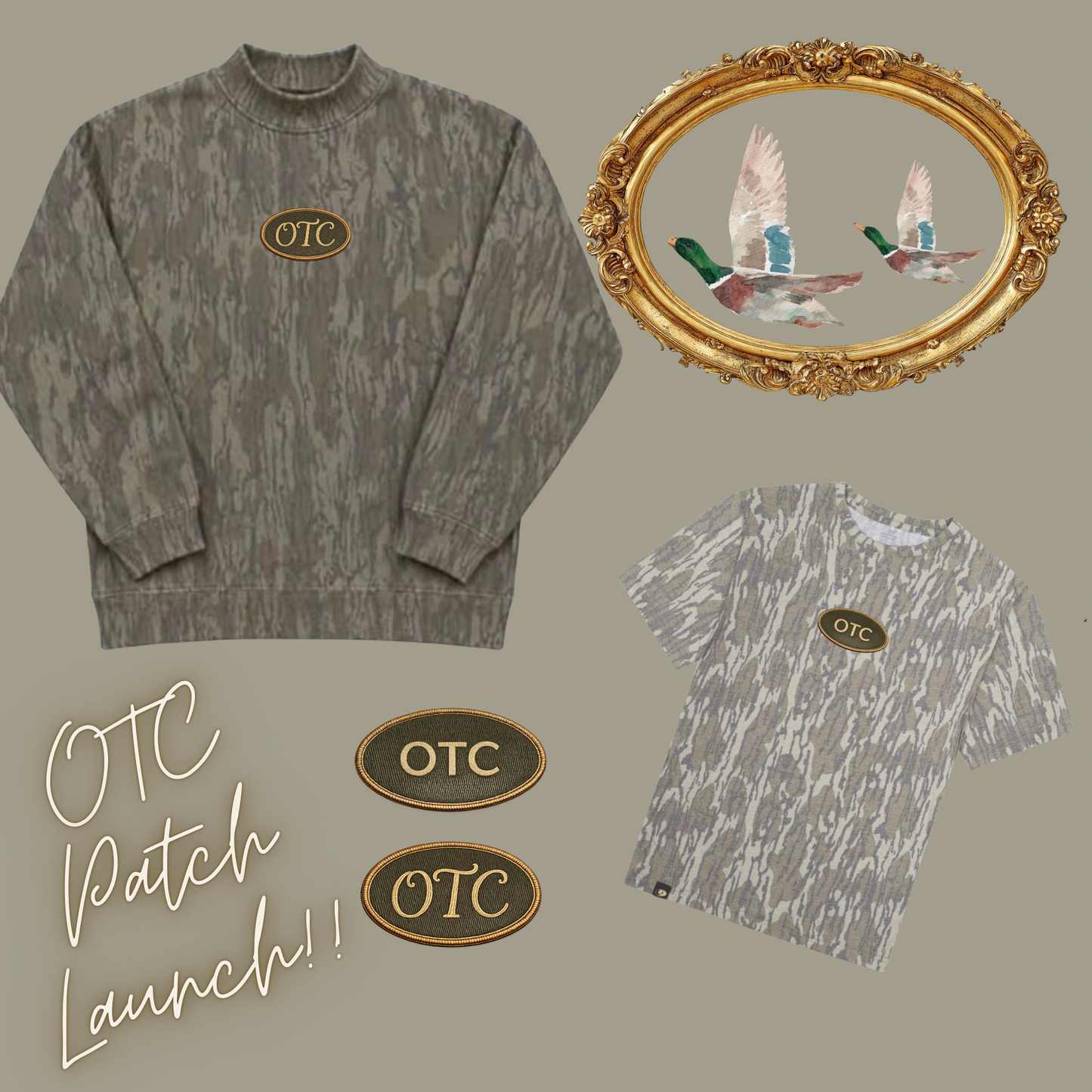 Bottomland OTC Embroidered Mock-neck