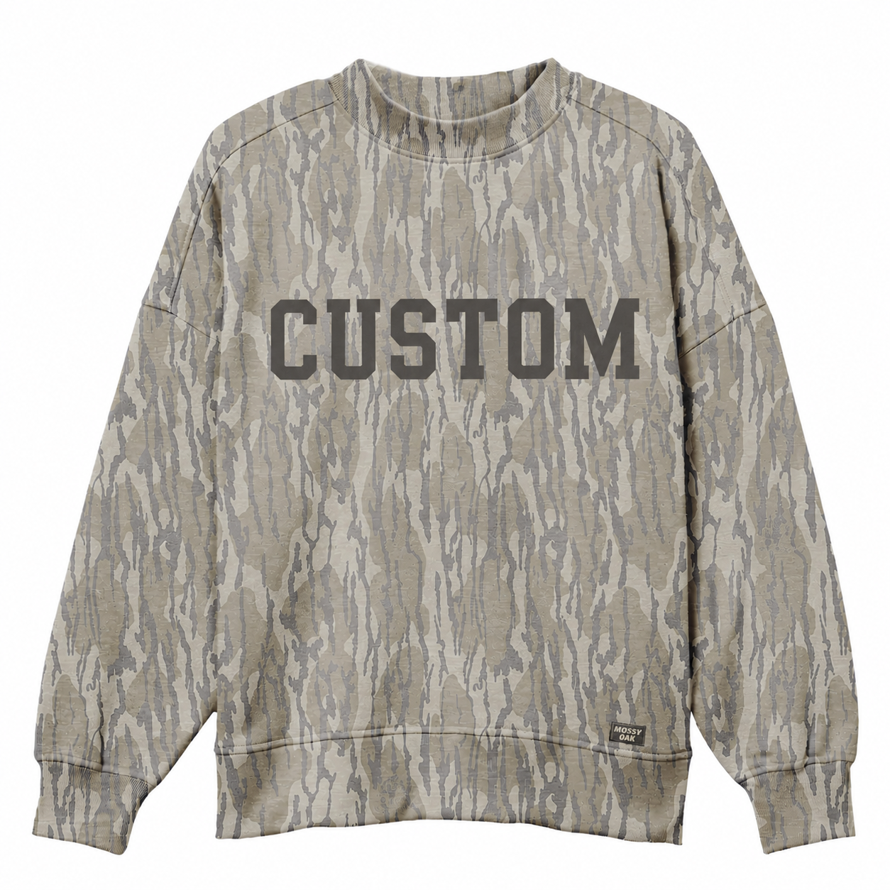 Mossy Oak Official Bottomland  Mock-neck BLANK CUSTOM