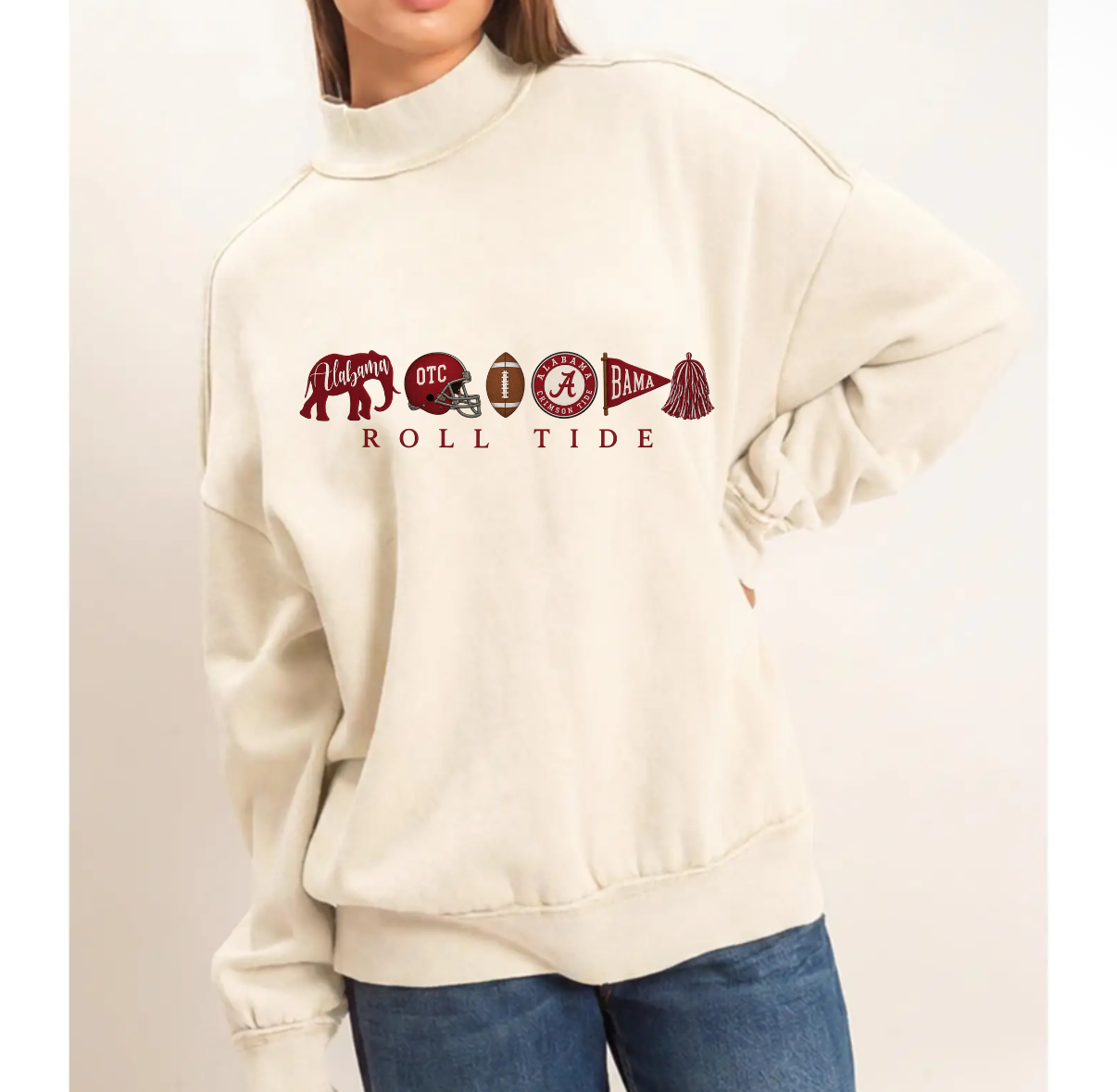 Mockneck Alabama Pullover