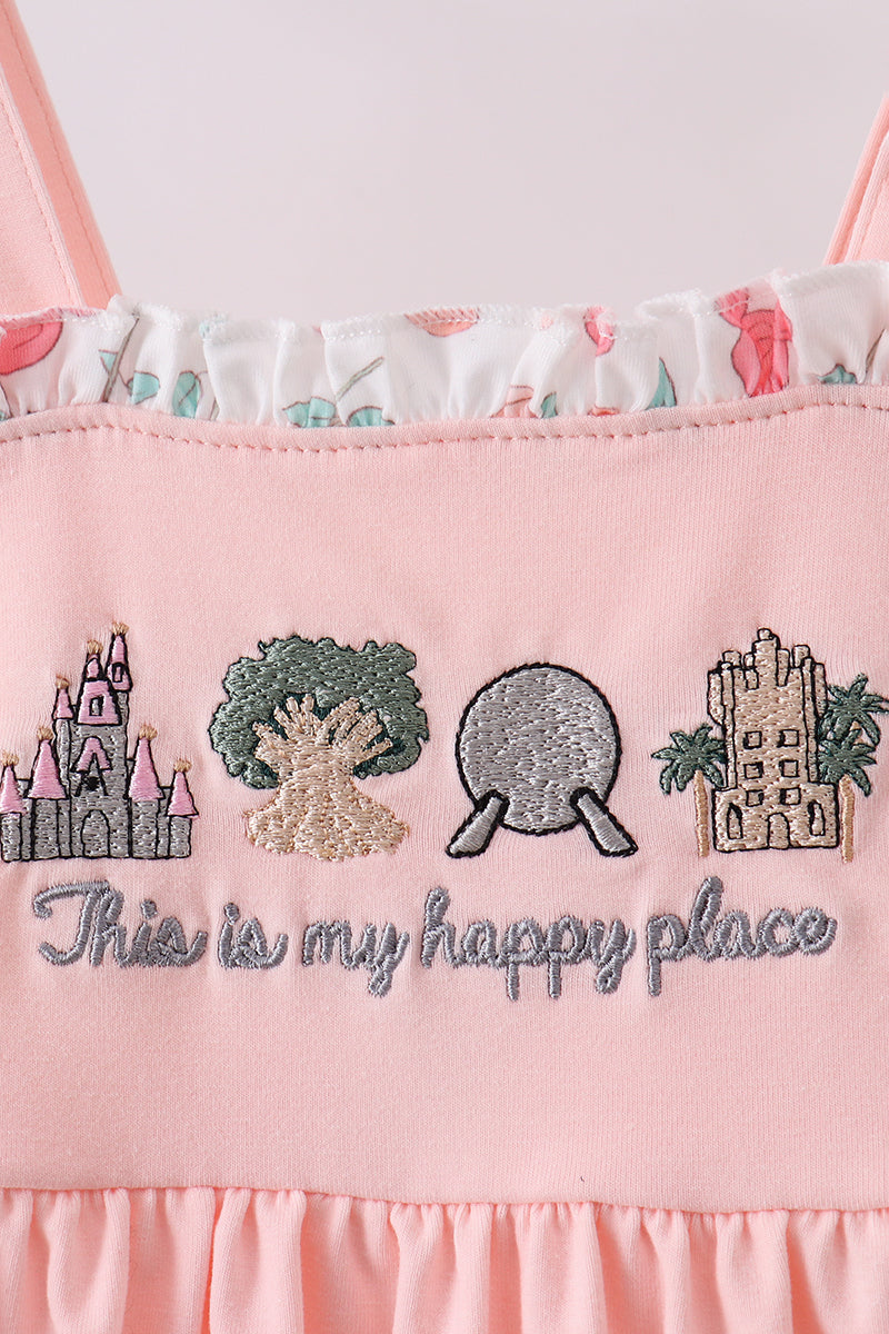 Happy Place Embroidered Dress