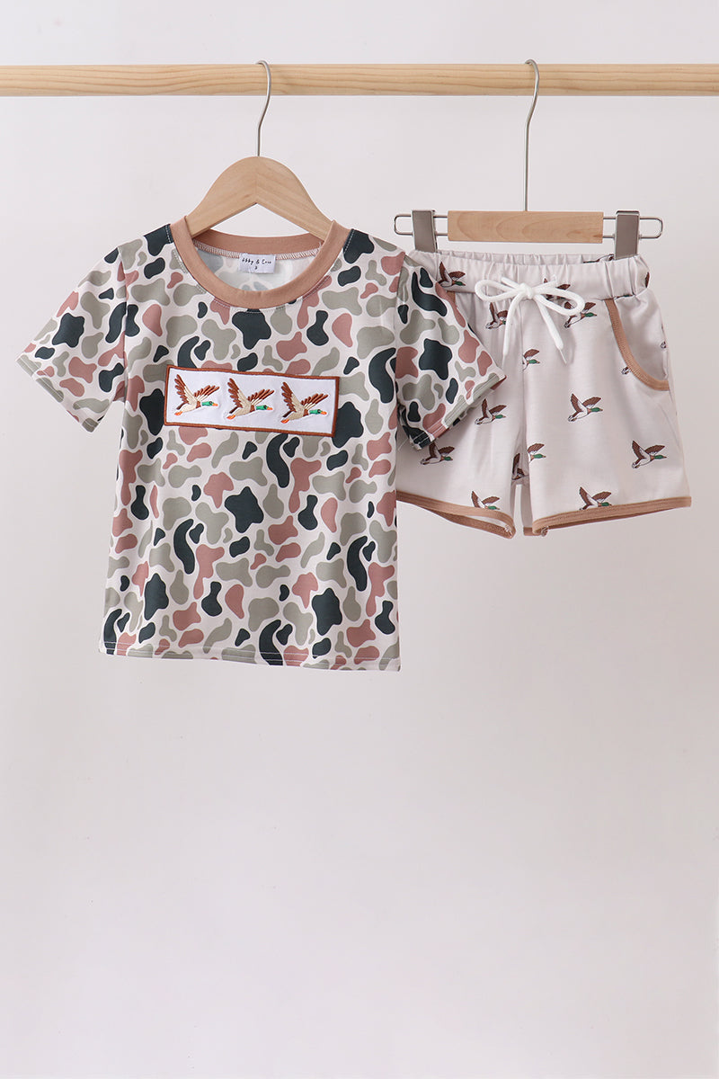 Camo Duck Embroidered Set