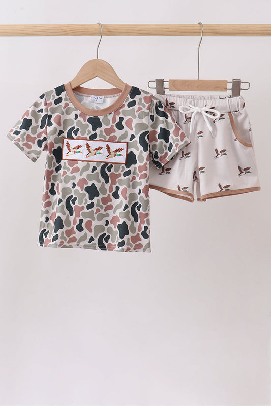 Camo Duck Embroidered Set