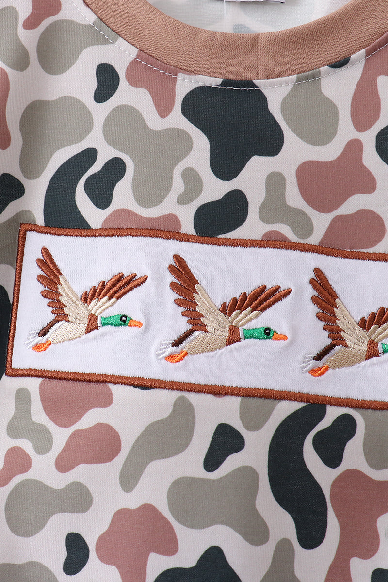 Camo Duck Embroidered Set